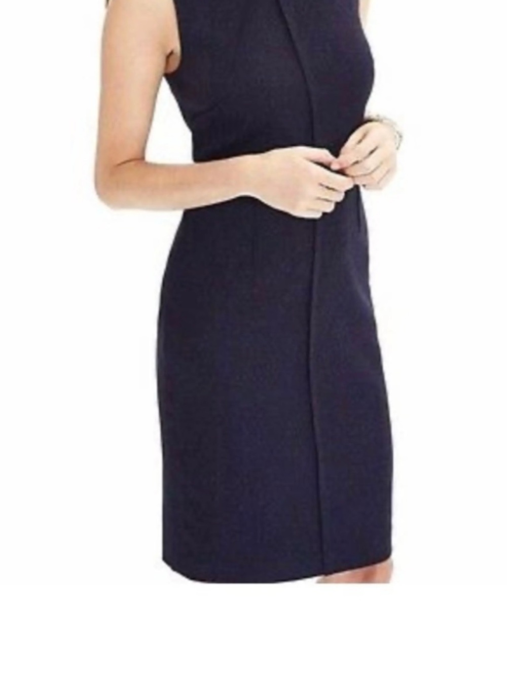 Banana Republic Navy Sheath Midi Dress